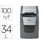 Destruidora de Documentos Rexel Optimum Auto+ 100X Eu Capacidade 100 Folhas Particulas Destroi Agrafes Clips E Cartoes