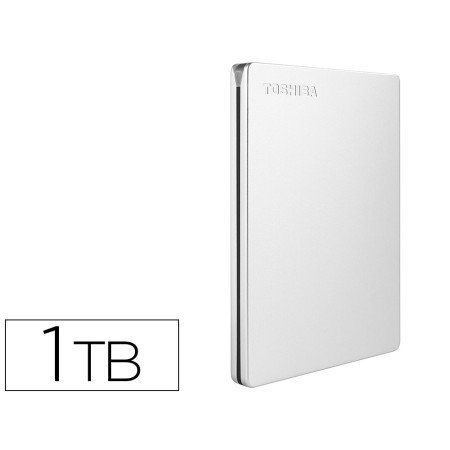 Disco Rigido Externo Toshiba Canvio Slim Hdd 2,50" 5.000 Mbit/S USB 3.0 1 Tb Cor Branca