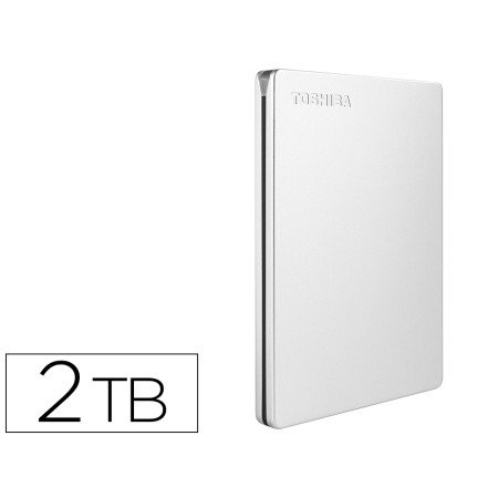 Disco Rigido Externo Toshiba Canvio Slim Hdd 2,50" 5.000 Mbit/S USB 3.0 2 Tb Cor Branca