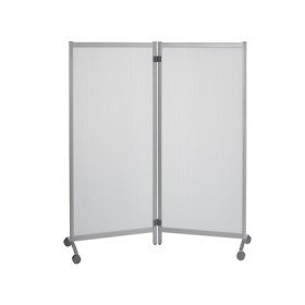 Divisorias de Vidro Opaco com Rodas 2 Folhas