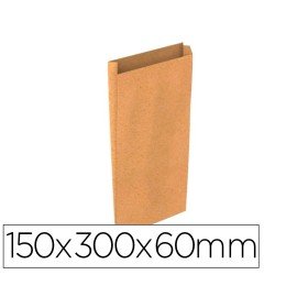 Envelope Basika Kraft Natural Liso com Fole S 150X300X60 Mm Pack de 25 Unidades