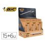 Esferografica Bic Cristal Renew 21 Expositor 15 Unidades Tinta Azul + 6 Unidades Tinta Preta Oferta 50 Esferograficas Bi