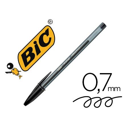 Esferografica Bic Cristal Ultrafine Ponta Forma Agulha 0,7 Mm Preta