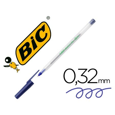 Esferografica Bic Ecolutions Round Stic Azul