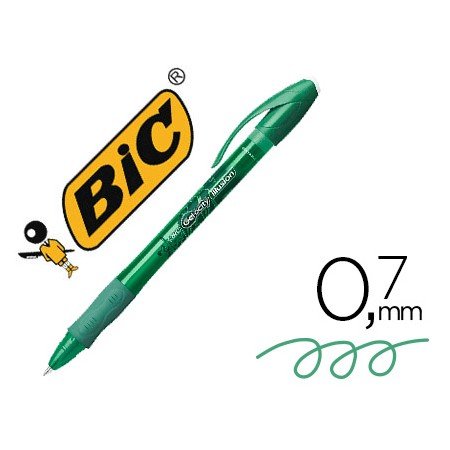 Esferografica Bic Gelocity Illusion Apagavel Verde Ponta de 0,7 Mm