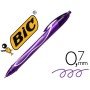 Esferografica Bic Gelocity Quick Dry Retratil Tinta Gel Purpura Ponta de 0,7 Mm