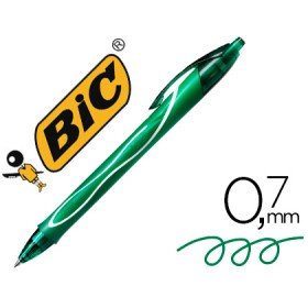 Esferografica Bic Gelocity Quick Dry Retratil Tinta Gel Verde Ponta de 0,7 Mm