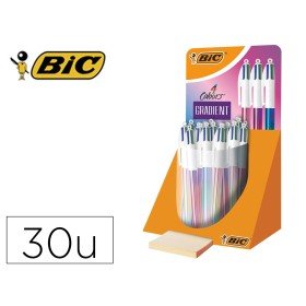 Esferografica Bic Quatro Cores Gradiente Expositor de 30 Unidades Cores Sortidas