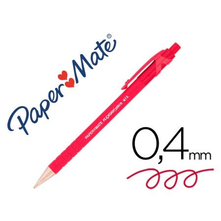 Esferografica Flexgrip Retratil Vermelho