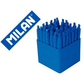 Esferografica Milan P1 Expositor de 40 Unidades Retratil 1 Mm Touch Mini Azul