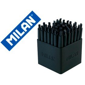 Esferografica Milan P1 Retratil 1 Mm Touch Preto Expositor de 40 Unidades