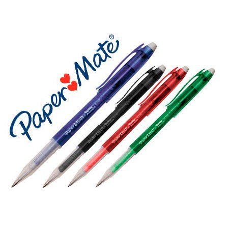 Esferografica Paper Mate Erasable Gel Cores Sortidas com Borracha