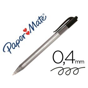 Esferografica Paper Mate Inkjoy 100 Retratil Ponta Media Preto