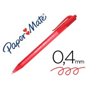 Esferografica Paper Mate Inkjoy 100 Retratil Ponta Media Vermelho