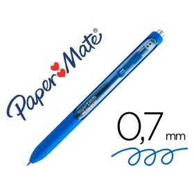 Esferografica Paper Mate Inkjoy Retratil Gel Pen Traço 0,7 Mm Azul