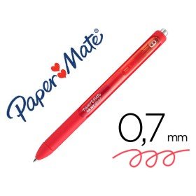Esferografica Paper Mate Inkjoy Retratil Gel Pen Traço 0,7 Mm Vermelho
