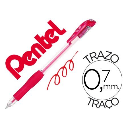 Esferografica Pentel Bp107 Rolly Vermelho