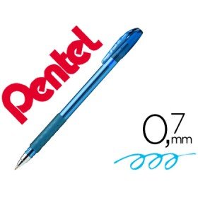 Esferografica Pentel Bx487 com Tampa Cor Azul Ceu