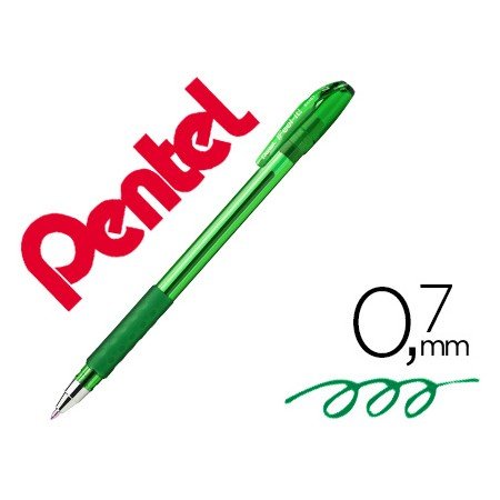 Esferografica Pentel Bx487 com Tampa Cor Verde