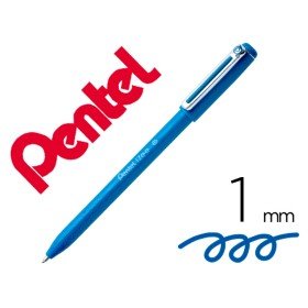 Esferografica Pentel Izee Ponta de 1,0Mm com Tampa Cor Azul Ceu