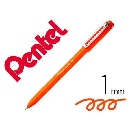Esferografica Pentel Izee Ponta de 1,0Mm com Tampa Laranja