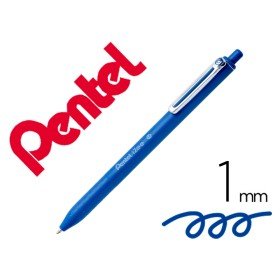 Esferografica Pentel Izee Ponta de 1,0Mm Retratil Cor Azul