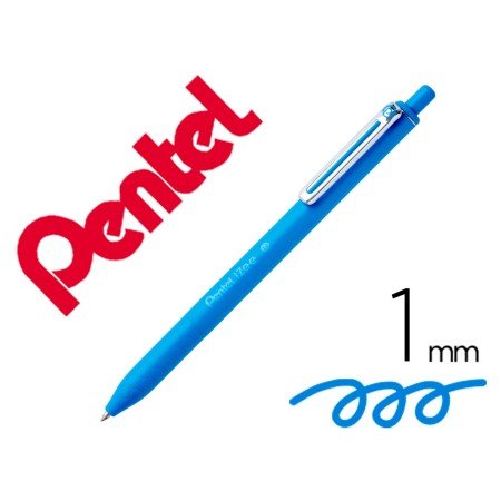 Esferografica Pentel Izee Ponta de 1,0Mm Retratil Cor Azul Ceu
