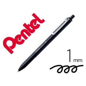 Esferografica Pentel Izee Ponta de 1,0Mm Retratil Cor Preta