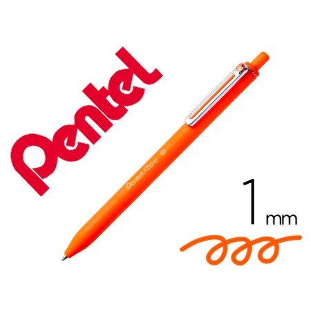 Esferografica Pentel Izee Ponta de 1,0Mm Retratil Laranja