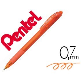 Esferografica Pentel Retratil Bx417 Cor Laranja