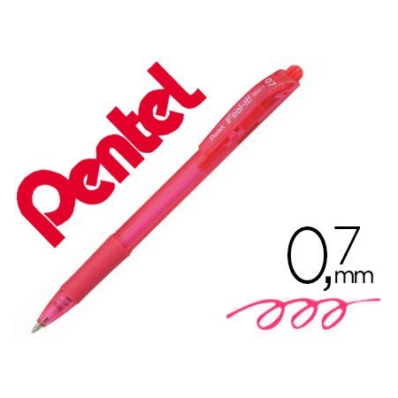 Esferografica Pentel Retratil Bx417 Cor Rosa