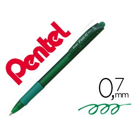Esferografica Pentel Retratil Bx417 Cor Verde