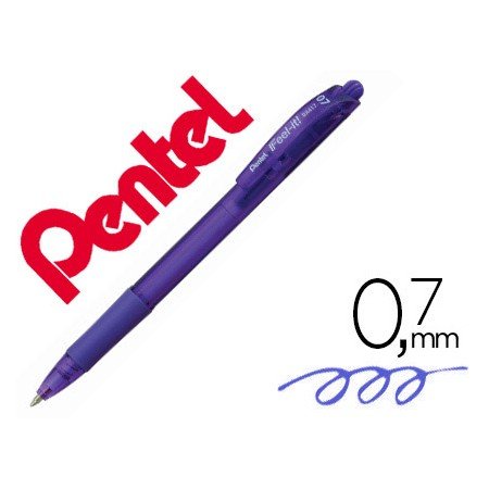 Esferografica Pentel Retratil Bx417 Cor Violeta