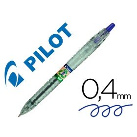 Esferografica Pilot Ecoball Plastico Reciclado Tinta de Oleo Ponta de Esfera 1 Mm Cor Azul