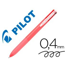 Esferografica Pilot Supergrip G 4 Cores Retratil Tinta Base de Oleo Corpo Cor Rosa