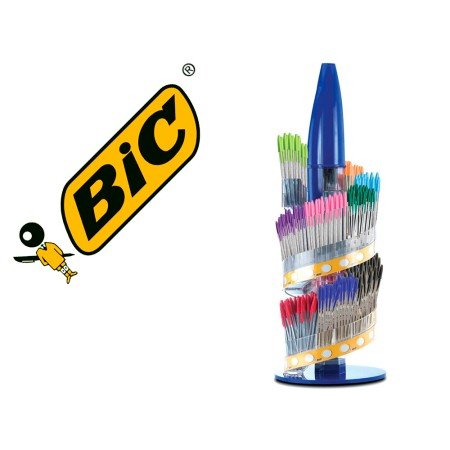 Esferográfica Bic Cristal Famile Expositor de 770 Unidades Sortidas Promo Oferta 150 Bic Cristal Azul