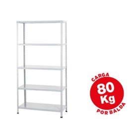 Estante Ar Storage Metalica 180X90X40 Cm 5 Estantes 80 Kg Cor Branco