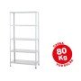 Estante Ar Storage Metalica 180X90X40 Cm 5 Estantes 80 Kg Cor Branco