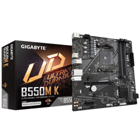 placa mãe gigabyte b550m k am4 matx 4xddr4