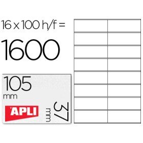 Etiquetas Adesivas Apli Din A4 105 x 37 Mm