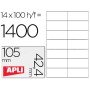 Etiquetas Adesivas Apli Din A4 105 x 42,4 Mm