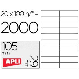 Etiquetas Adesivas Apli Din A4 105X29 Mm
