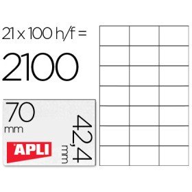 Etiquetas Adesivas Apli Din A4 70X42,4 Mm