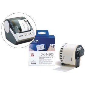 Etiquetas Continuas Brother Dk44205 Branco 62Mm x 30,48Mt Papel Termico Removivel