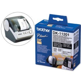 Etiquetas Precortadas Brother Dk11201 Branca 29 Mm x 90 Mm Papel Termico Direcao 400 Etiquetas