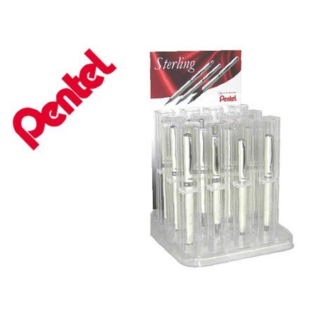 Expositor Pentel Sterling Perola com 12 Pecas