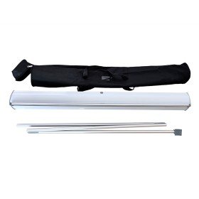 Expositor Yosan Roll Up Aluminio 1 Face Largura 85 Cm Altura 200 Cm