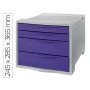 Ficheiro de Gavetas de Secretaria Esselte Colour Breeze Plastico 4 Gavetas Cor Lavanda