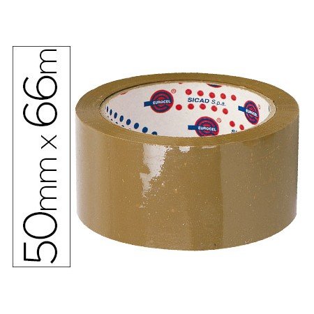 Fita Adesiva Eurocel Polipropileno Havana 66 Mt x 5 Cm