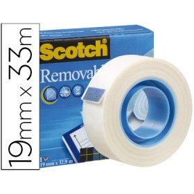 Fita Adesiva Scotch Removivel. 33Mtx19Mm